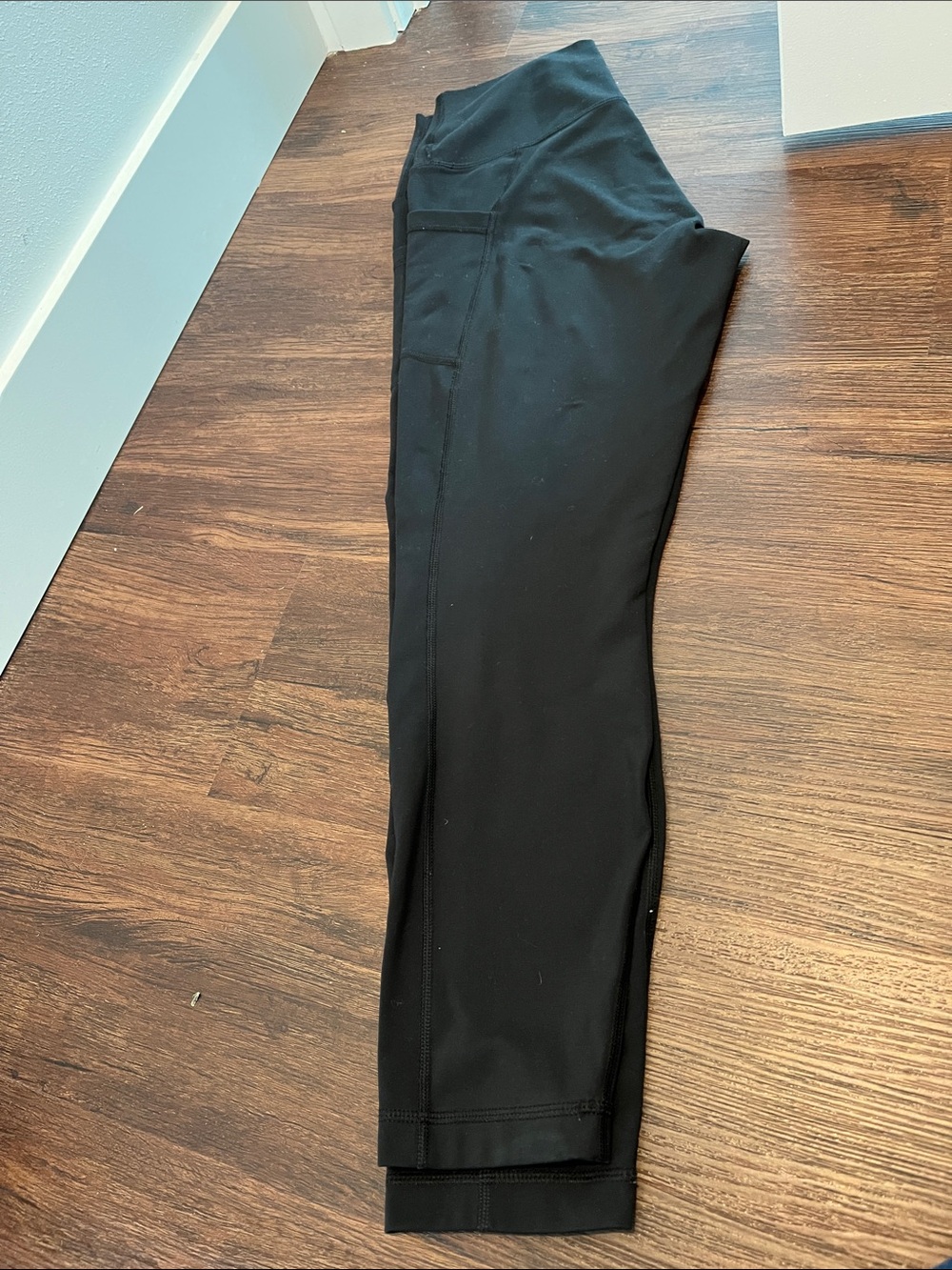 90 Degree By Reflex Black High-Rise Leggings with Side Pocket